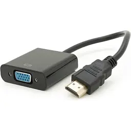 Перехідник HDMI M to VGA F 0.1m 4K/2K black Voltronic (YT-C-HDMI(M)/VGA(F)-B) - мініатюра 3