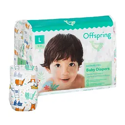 Підгузки Offspring Meow The Cat розмір L 9-13 кг 36 шт. (DP-OI-FAT-L36P-MTC)