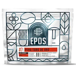 Кава в зернах EPOS PERU TORO DE ORO свіжообсмажена 100% арабіка 200 г