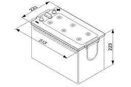 Акумулятор Bosch TECMAXX 180Ah EN1000A L+ (0 092 T50 770) - мініатюра 5