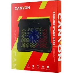 Підставка до ноутбука Canyon NS02, 10-15.6 laptop, single fan with 2x2.0 USB hub (CNE-HNS02) - мініатюра 4