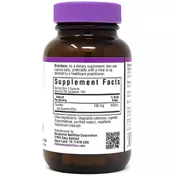 Вітамін B1 Bluebonnet Nutrition 100 мг 100 вегетаріанських капсул - мініатюра 2