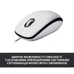 Мишка Logitech M100 WHITE 910-006764 - мініатюра 4