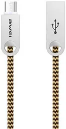 Кабель AWEI CL-30 MicroUSB 1m Gold