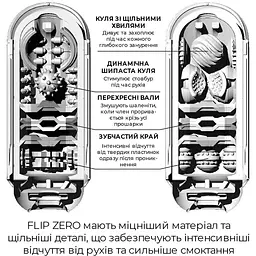 Мастурбатор Tenga Flip Zero Black - мініатюра 3