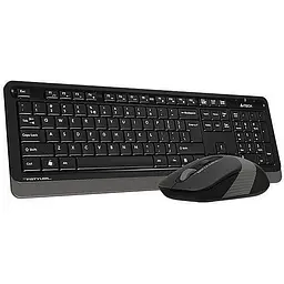 Комплект бездротовий (клавіатура+миша) A4Tech FG1010S Black/Grey - мініатюра 4