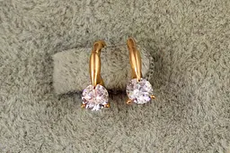 Сережки дитячі Xuping Jewelry мить 11 мм золотисті - мініатюра 3