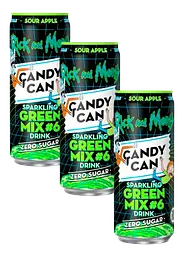 Газований напій Candy Can Rick and Morty Green Mix Apple 330 мл - мініатюра 2