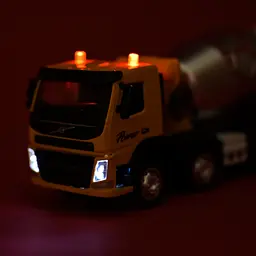 Колекційна металева модель спецтехніки Автопром Бетонозмішувач Volvo зі світлом і звуком 1:50 - мініатюра 9