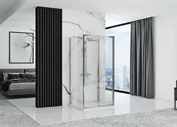 Душова кабіна Rea Rapid Slide 130x100 chrome пристінна REA-KPL-09111, Хром, Універсальна, прозорий, хром - мініатюра 3