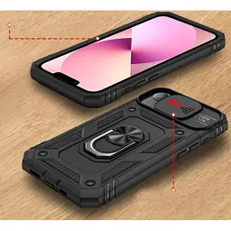 Чохол до мобільного телефона BeCover Military Apple iPhone 13 Black (707103) - мініатюра 4