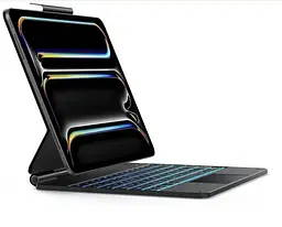 Чохол-клавіатура OMOTON для планшета iPad Pro 13" M4 2024 з під'єднанням через Bluetooth та тачпадом чорний (SKU-149)