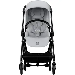 Коляска Cybex Melio Carbon Fog Grey з бампером (525000043) - мініатюра 2