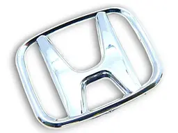 Емблема решітки задня для Honda Хром 92х75 мм Пластик (на скотчі та 2 вусики по центру) тонка (Завод)