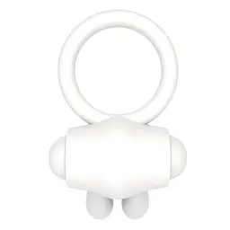 Ерекційне кільце - Power Clit Cockring Rabbit White - мініатюра 2