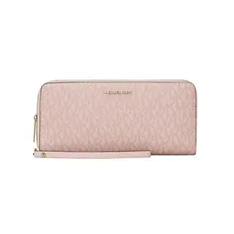 Жіночий гаманець MICHAEL KORS (великий, пудровий з логотипом)