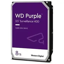 Жорсткий диск 3.5" 8Tb Western Digital Purple, SATA3, 256 Мб, 5640 об/хв (WD85PURZ)