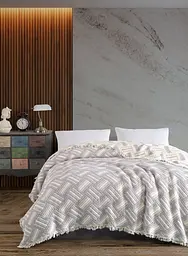 Муслінове покривало Moss Marielle Gri 230х250 см Moss Home pbe0051370 - мініатюра 1