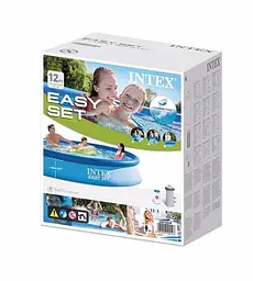Басейн сімейний 28132 Intex 366-76см, з фільтр-насосом 5621 л, у коробці (6903136687012) - мініатюра 2