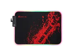 Килимок для миші XTRIKE ME MP-602 RGB lighting Speed/Control Black/Red (MP-602)