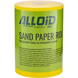 Наждачний папір Alloid Building Tools на паперовій основі 115мм х 10м зерно 100 (SP-10100) - мініатюра 3