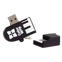 USB флеш накопичувач ColorWay Piano 64 GB 3.0 Black (CW-USBPO64) - мініатюра 2