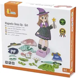 Магнітна гра Viga Toys Вдягни дівчинку (44635)