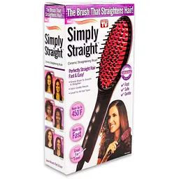 Електрична гребінець-випрямляч Simply Straight з РК дисплеєм