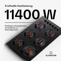 Газова плита Klarstein Goldflame 6 (10045628) - мініатюра 3