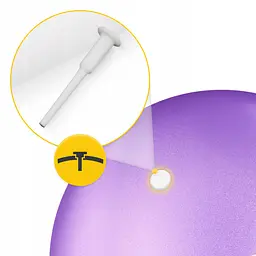 М'яч для пілатесу, йоги, реабілітації 4FIZJO 22 см Violet (P-5905973404860) - мініатюра 3