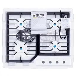 Поверхня газова на металі WEILOR GM W 624 WH - мініатюра 12