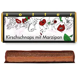 Шоколад Zotter Cherry Brandy with Marzipan чорний органічний 70 г - мініатюра 3