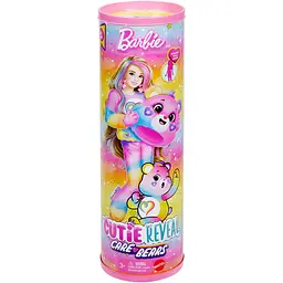 Лялька Barbie Cutie Reveal Care Bears: нова хвиля - ведмедик Єдність (JFV60) - мініатюра 7