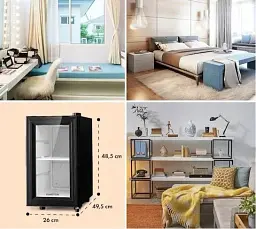 Холодильник вітрина Klarstein Brooklyn Slim 23 л (10039904) Б/в - мініатюра 6