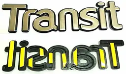 Емблема напис Transit 206 x 55 мм