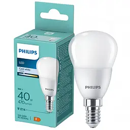 Лампа Philips LED 40W P45 E14 CW FR ND 1PF/6 DISC (929003540780)
