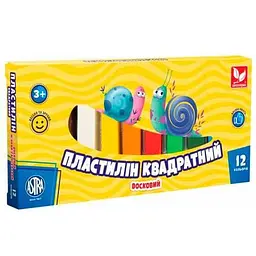 Пластилін 12 кол. 230 г ШКОЛЯРИК восковий (83813908-UA)