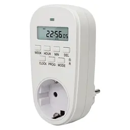Розетка Euroelectric з таймером електронна (ST-16A/3,60kW€)) - мініатюра 2