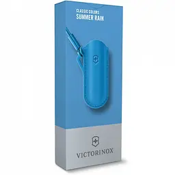 Чохол Victorinox 58мм шкір.син Summer Rain для Classic Colors 1-2шари - мініатюра 3