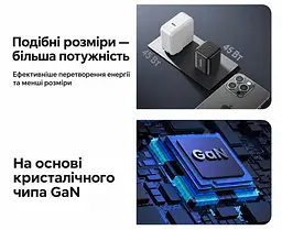 Мережевий зарядний пристрій UGREEN X526 2 порти USB-C до 45 Вт сумарно 45 Вт чорний (65058) - мініатюра 7