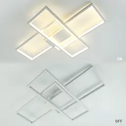 Люстра смарт світлодіодна керована ESLLSE SVEN 85W 3S 690x470x85 мм Білий - мініатюра 6