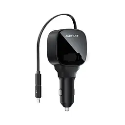 Зарядний пристрій Acefast 1xUSB-C PD95W + telescopic cable USB-C black (6974316285946) - мініатюра 4