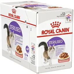 Набір вологого корму для дорослих стерилізованих кішок Royal Canin Sterilised Sauce шматочки в соусі 1.02 кг (12 шт. х 85 г) - мініатюра 2
