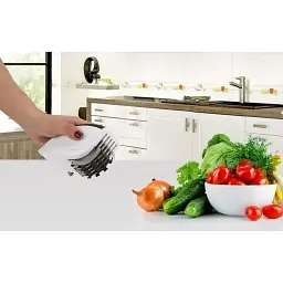 Ніж для нарізання Rolling Mincer 3в1 Black White (do027) - мініатюра 7