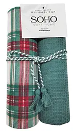 Набір рушників кухонних бавовна 100% SOHO Sell Green 40х60 см 2 шт (BS 65527A/1) - мініатюра 8
