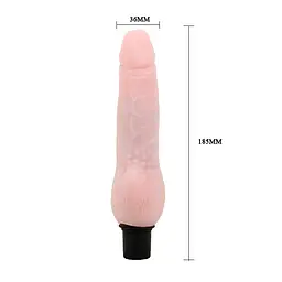 Вібратор Baile The Realistic Cock Flesh 23.8 см (тілесний) - мініатюра 6