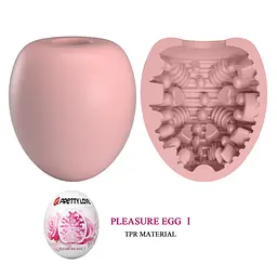 Мастурбатор Pretty Love Pleasure Egg Masturbator Pink - мініатюра 4