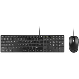 Комплект (клавіатура + миша) Genius C-126 SlimStar USB Black Ukr (31330007407)