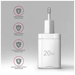 Зарядний пристрій AXAGON 1xUSB QC3.0 + 1xUSB-C PD20W white (ACU-PQ20W) - мініатюра 7