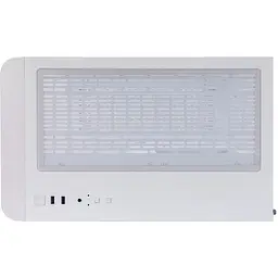 Корпус 1stPlayer UV6, White, без БЖ, Mini Tower, Micro ATX / Mini ITX, 2xUSB 3.0, макс. CPU - 157 мм / VGA - 400 мм, 3x120 мм ARGB, бічна та передня панель із загартованого скла (UV6-WH-2FC7R-W-1FC7-W) - мініатюра 5